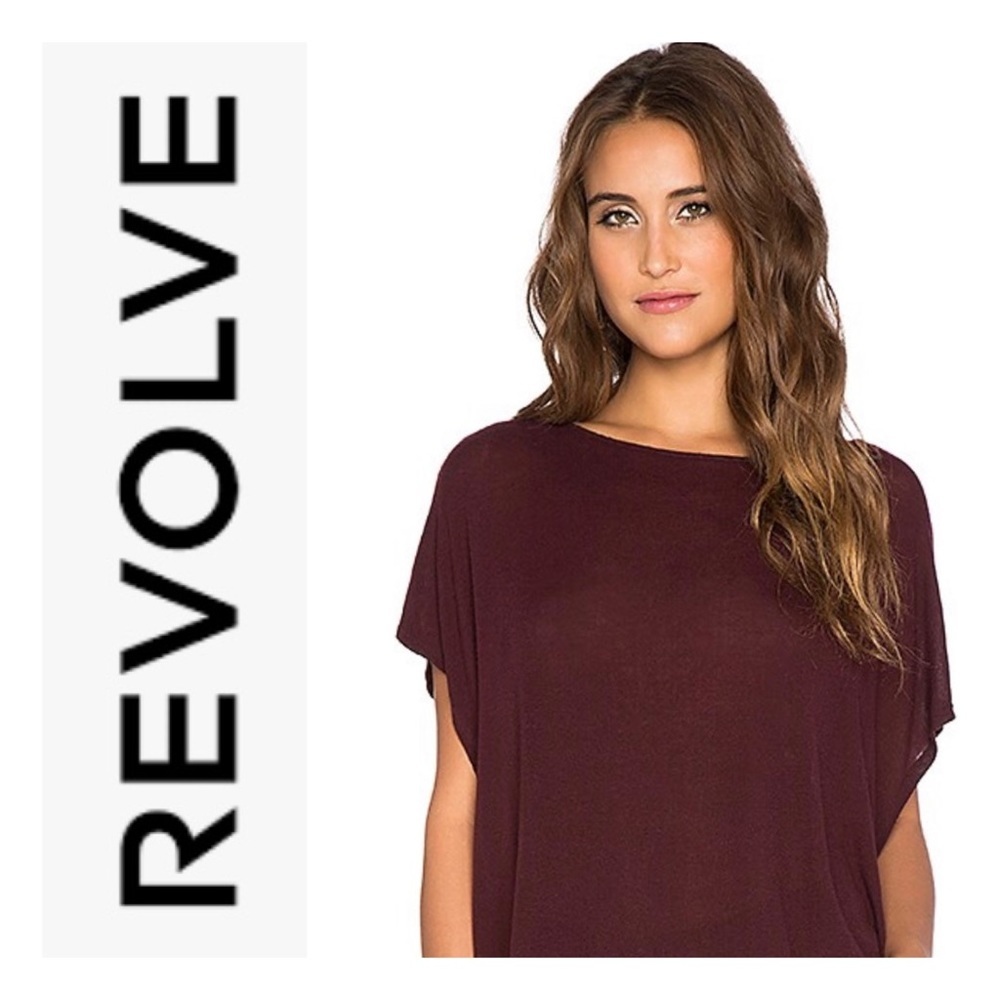 Enza Costa Burgundy Top by Revolve